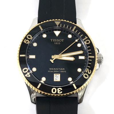 $$ TISSOT ティソ SEASTAR クォーツ腕時計 T120410A
