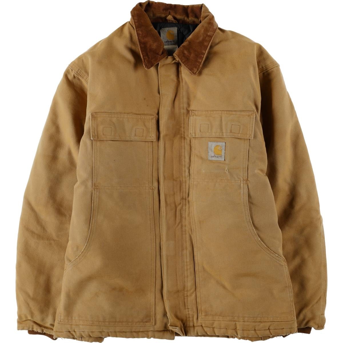 古着 カーハート Carhartt トラディショナルコート 中綿入り ダックフルジップパーカー メンズXL相当/eaa675591