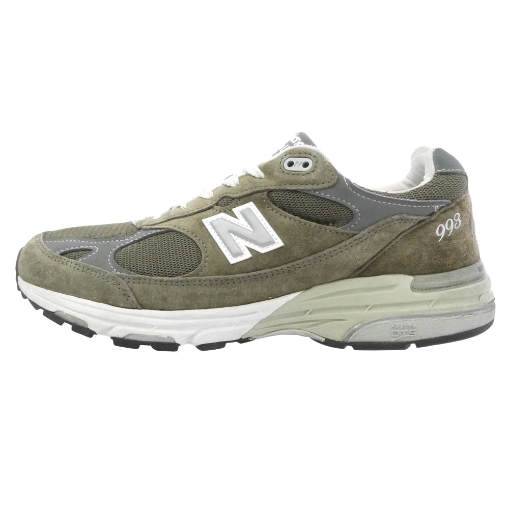 NEW BALANCE ニューバランス スニーカー MR993MG 993 Military Green ミリタリーグリーン スエード スニーカー ダークブラウン系 27.5cm【中古】