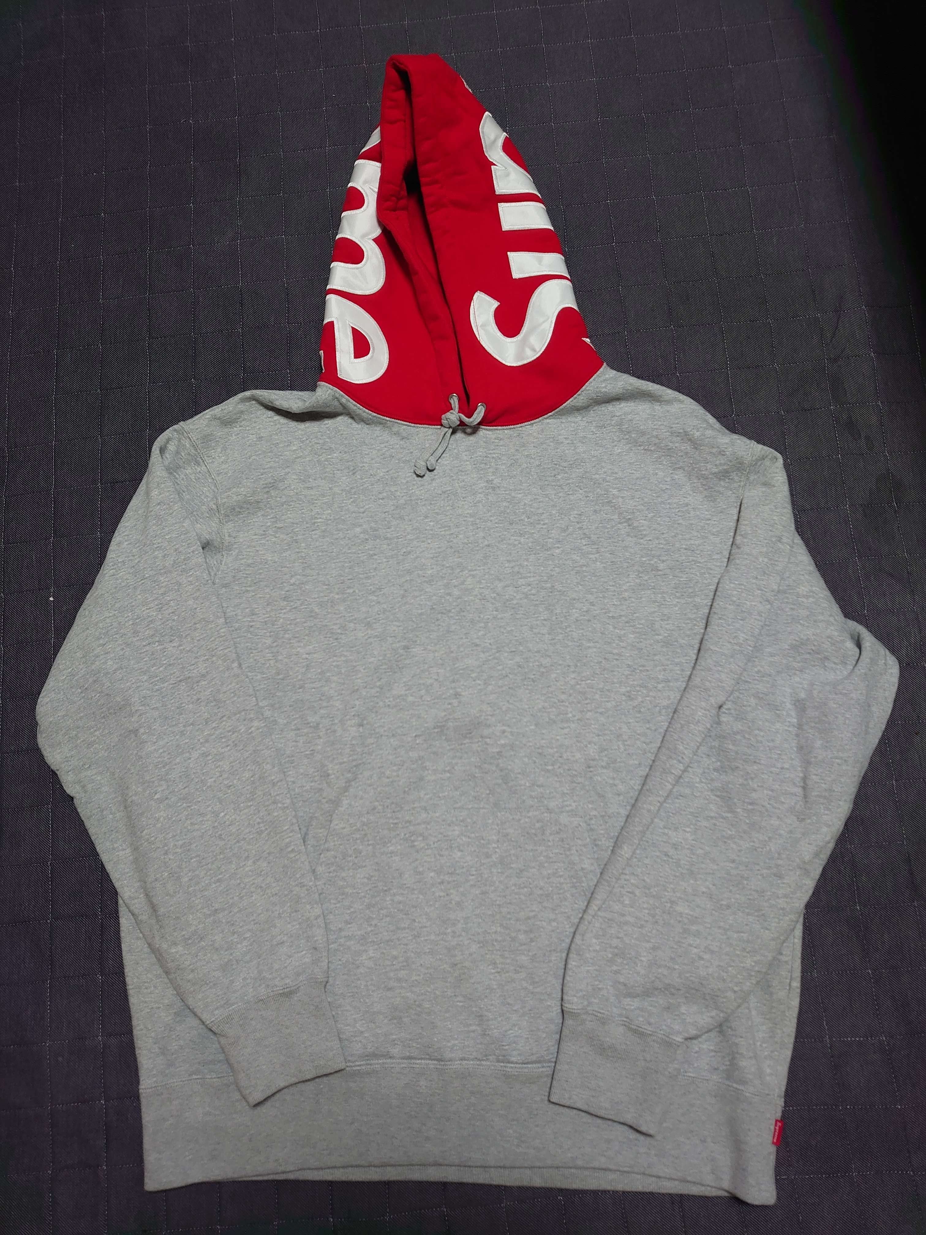Supreme Contrast Hooded Sweatshirt "Grey"