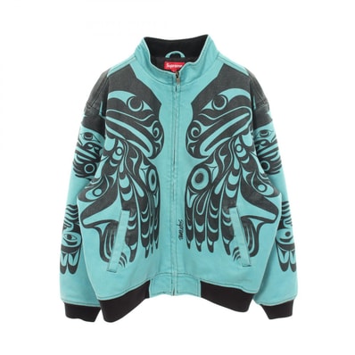シュプリーム Supreme Makah Zip Up Jacket ブルゾン ブルゾン 衣料品 アウター コットン メンズ ブルー系 【中古】