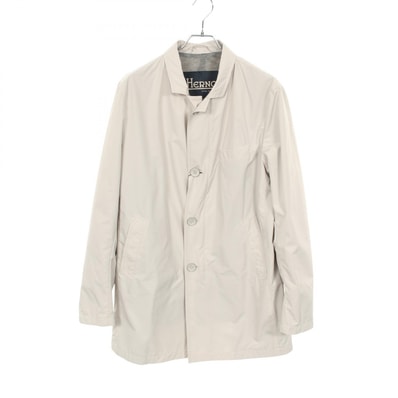 ヘルノ Herno ステンカラーコート 衣料品 アウター ポリエステル メンズ グレー系 【中古】