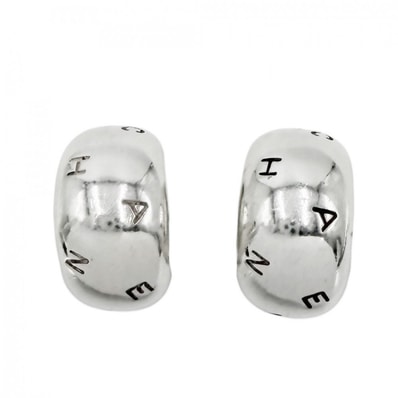 CHANEL シャネル イヤリング ロゴ ヴィンテージ アクセサリー シルバー925 レディース 約29.7g【中古品】