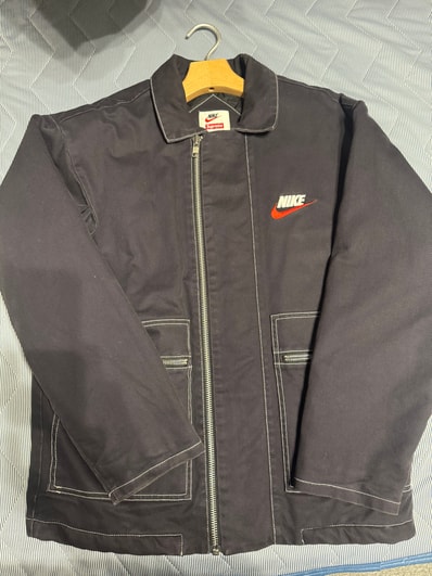 Supreme x Nike Double Zip Work Jacket "Black"