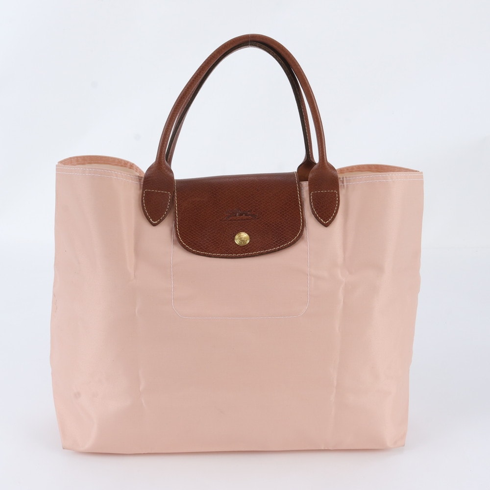 ■極美品 ロンシャン ル プリアージュハンドバッグ レザー×ナイロン