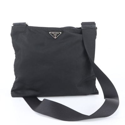 ■美品 プラダ テスート ナイロントライアングルロゴショルダーバッグ
