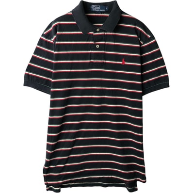 古着 ラルフローレン Ralph Lauren POLO by Ralph Lauren 半袖 ボーダー ポロシャツ メンズS相当/eaa635202
