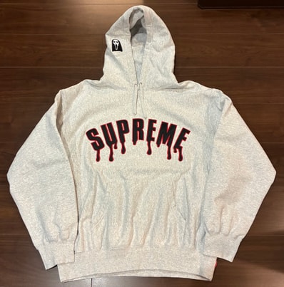Supreme Ghostface Arc Hooded Sweatshirt "Ash Grey"