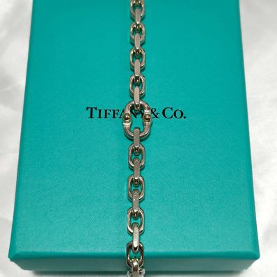 Tiffany & Co. 1837® Makers Narrow Chain Bracelet in Sterling Silver and Gold