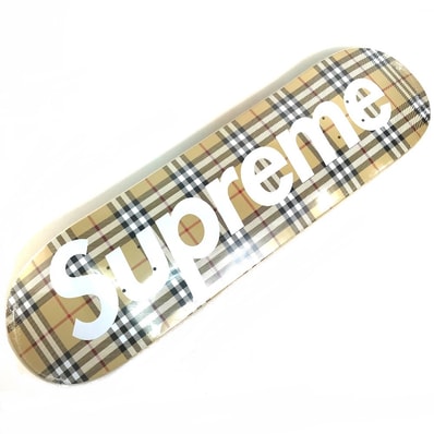 シュプリーム Supreme Burberry Skateboard Beige BURBERRY(バーバリー) コラボ デッキ スケボー スケートボード ウッド ベージュ 未使用