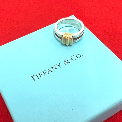 TIFFANY&Co. ティファニー グルーブド ウィズ リング シルバー925 K18イエローゴールド リング・指輪 13号 シルバー
29876