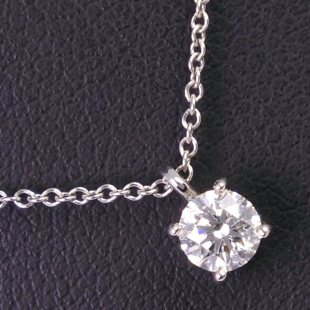 ティファニー ソリティア 約0.3ct レディースネックレス