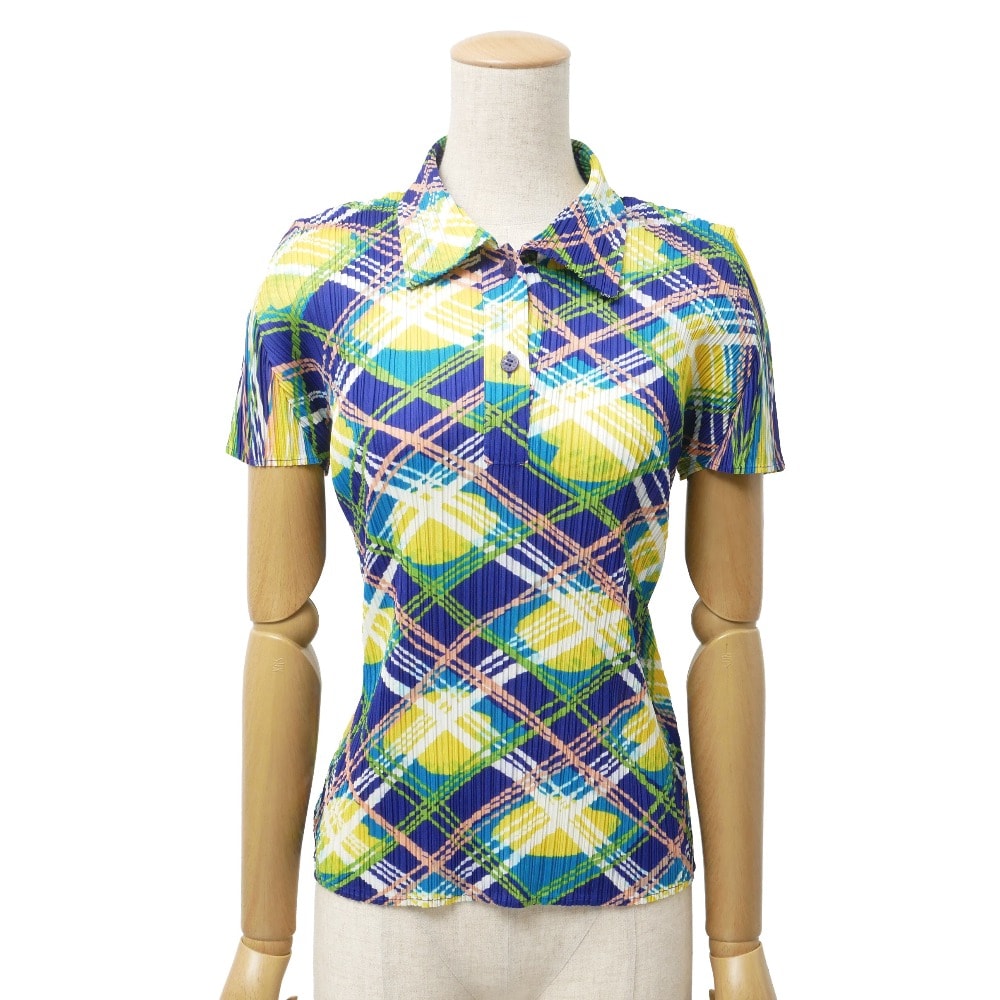 PLEATS PLEASE ISSEY MIYAKE プリーツプリーズ イッセイミヤケ 半袖シャツ サイズ3 ポロシャツ プリーツ ブランド古着【中古】20260914/RB0990