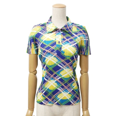 PLEATS PLEASE ISSEY MIYAKE プリーツプリーズ イッセイミヤケ 半袖シャツ サイズ3 ポロシャツ プリーツ ブランド古着【中古】20260914/RB0990
