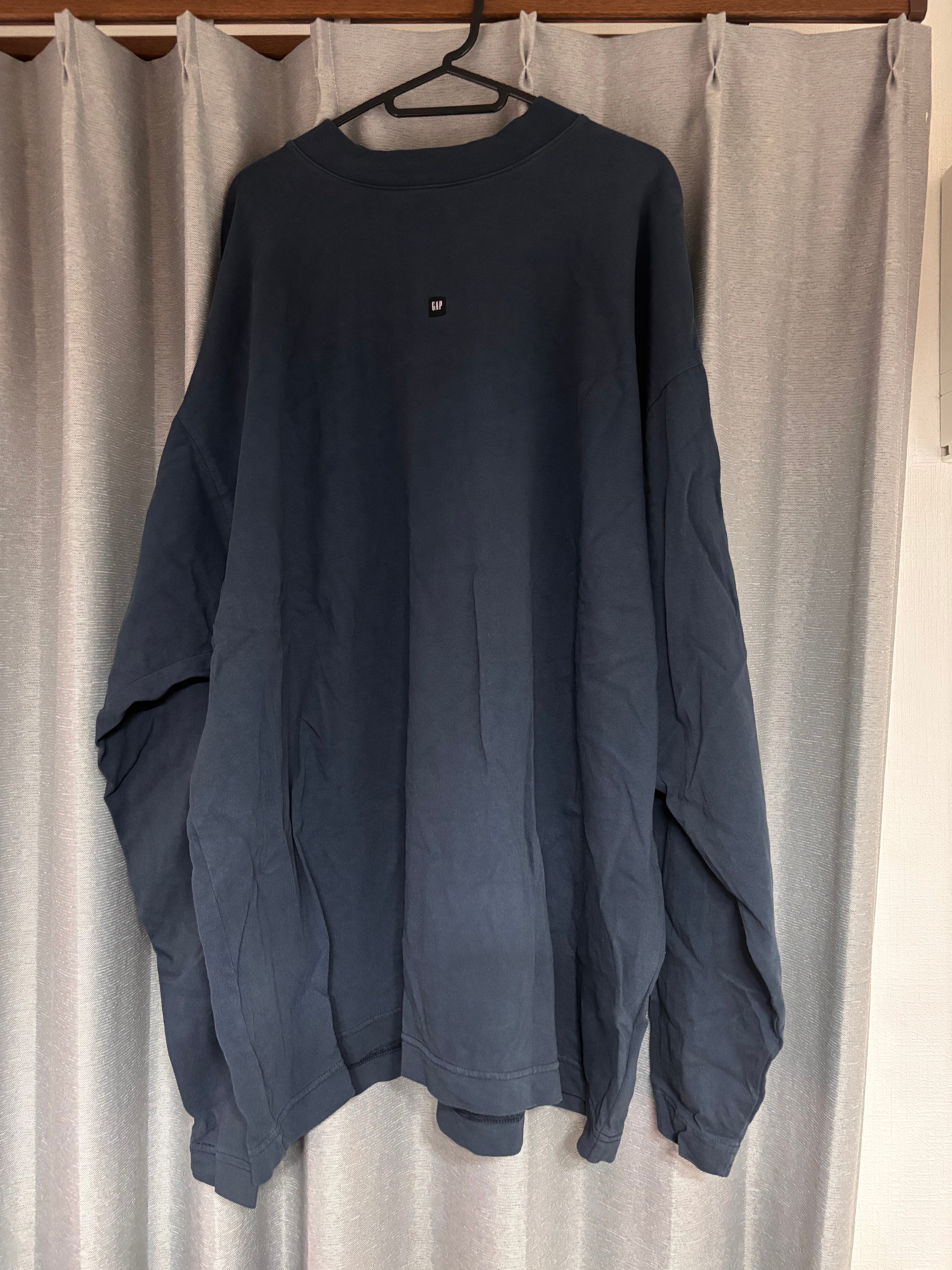 YEEZY GAP Logo Longsleeve Tee "Dark Blue"