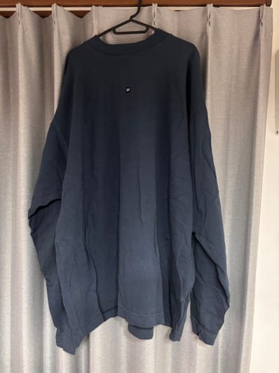 YEEZY GAP Logo Longsleeve Tee "Dark Blue"