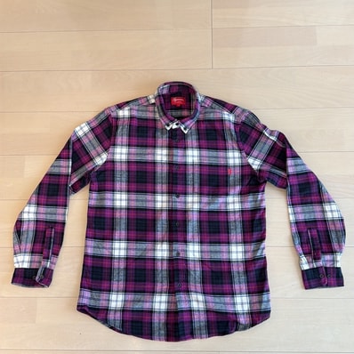 supreme チェック 長袖シャツ