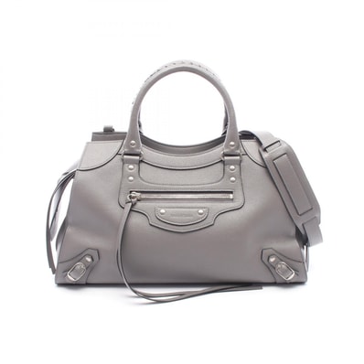 バレンシアガ BALENCIAGA ネオクラシックシティ ミディアム 2WAY ハンドバッグ バッグ レザー レディース グレー系 638470 【中古】