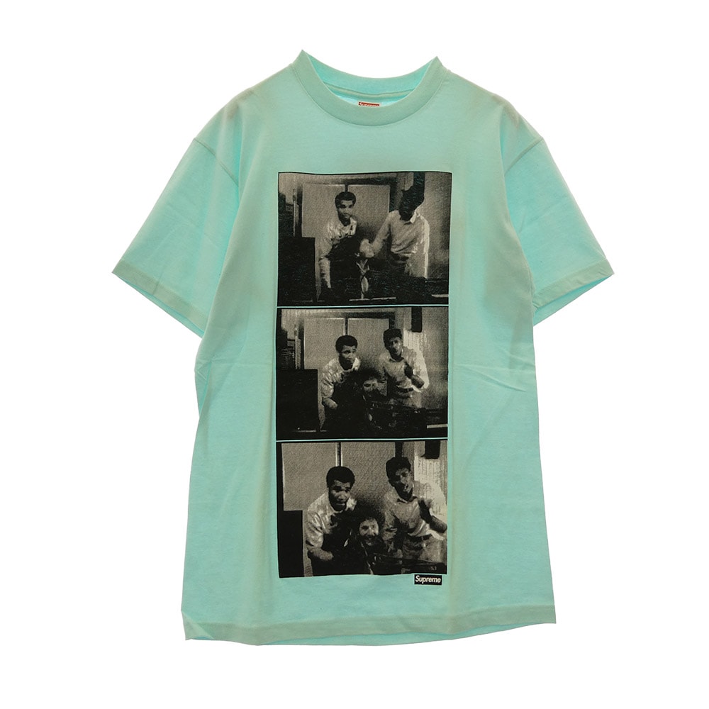 Supreme シュプリーム Tシャツ 09SS Malcolm Mclaren T-Shirt マルコムマクラーレン プリント 半袖 Tシャツ カットソー ライトブルー系 M【中古】
