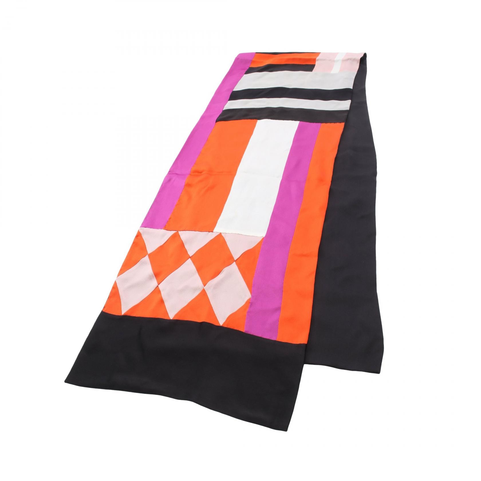 エルメス HERMES ストール 衣料品 シルク シルク レディース パープル系 / マルチカラー 【中古】