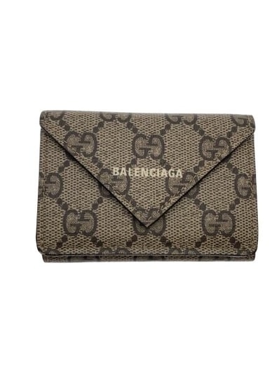 GUCCI x BALENCIAGA The Hacker Papier Mini Wallet "Beige"
