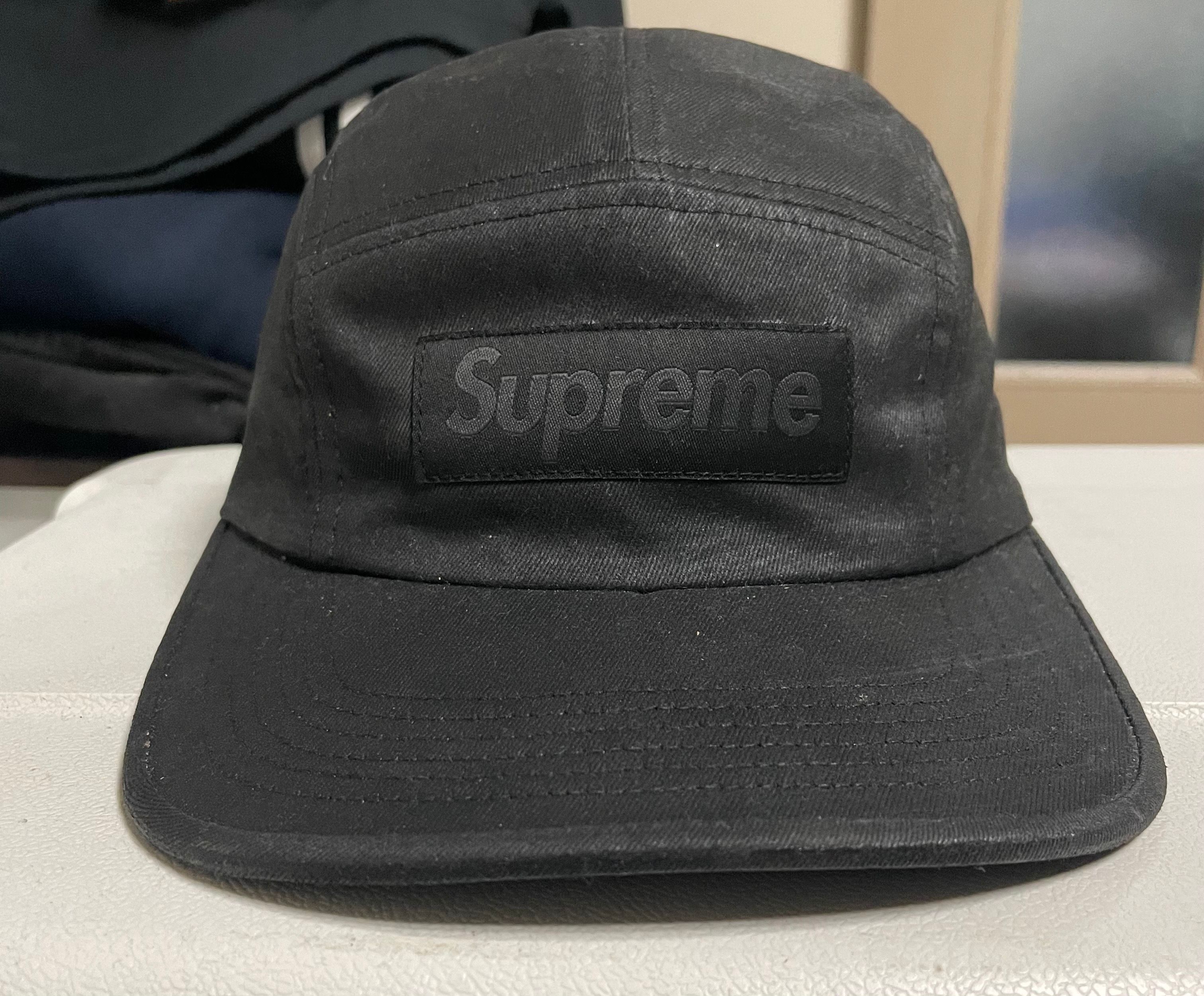 Supreme x MM6 Maison Margiela Painted Camp Cap "Black"