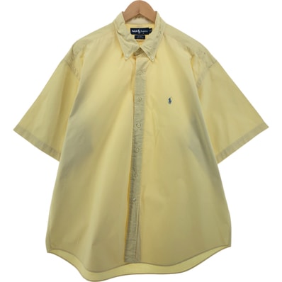 古着 ラルフローレン Ralph Lauren BLAKE 半袖 ボタンダウンシャツ メンズXL相当/eaa542686