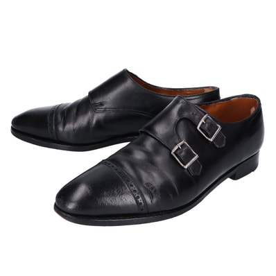 ジョンロブ CAMBORNE ケンボーン 7000ラスト ダブルモンク パンチドキャップトゥ シューズ 6 1/2E