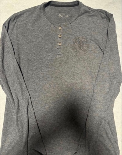 Chrome Hearts BS Flare Button Henly L/S T-Shirt "Gray"