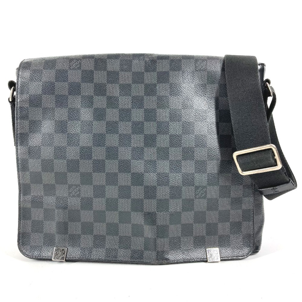 ルイヴィトン LOUIS VUITTON ディストリクトMM NM N41029 ダミエグラフィット メッセンジャーバッグ 斜め掛け カバン ショルダーバッグ ダミエグラフィットキャンバス ブラック