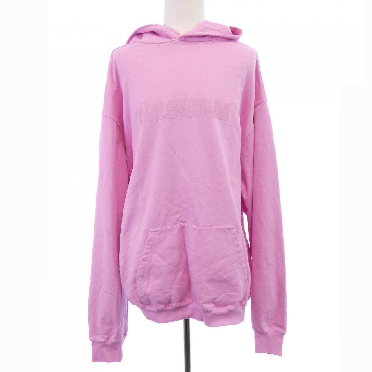 BALENCIAGA MENS Destroyed Hoodie Oversized "Pink"
