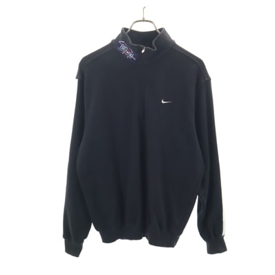 NIKE ナイキ ゴルフ 長袖 ハーフジップ トレーナー S ブラック