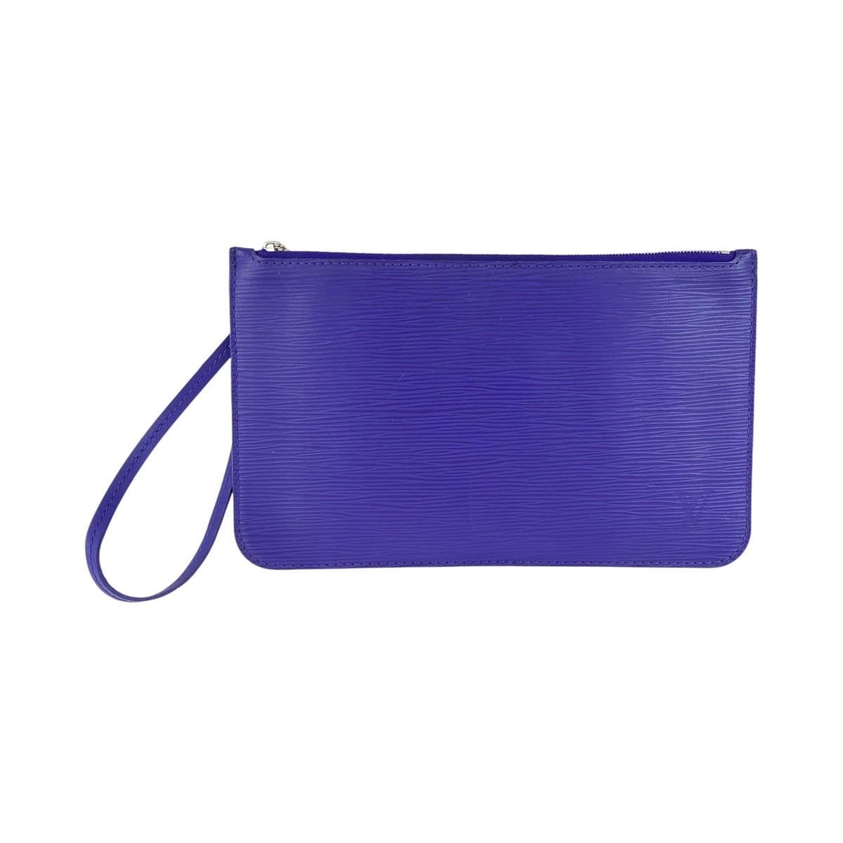 美品 LOUIS VUITTON ルイヴィトン エピ ネヴァーフル付属 パープル フィグ シルバー金具 レザー ポーチ 1-0291441 【中古】
