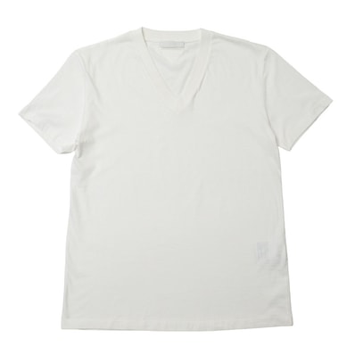 PRADA プラダ 半袖Tシャツ サイズS トライアングルロゴ Vネック ブランド古着【中古】20260423/RA9007
