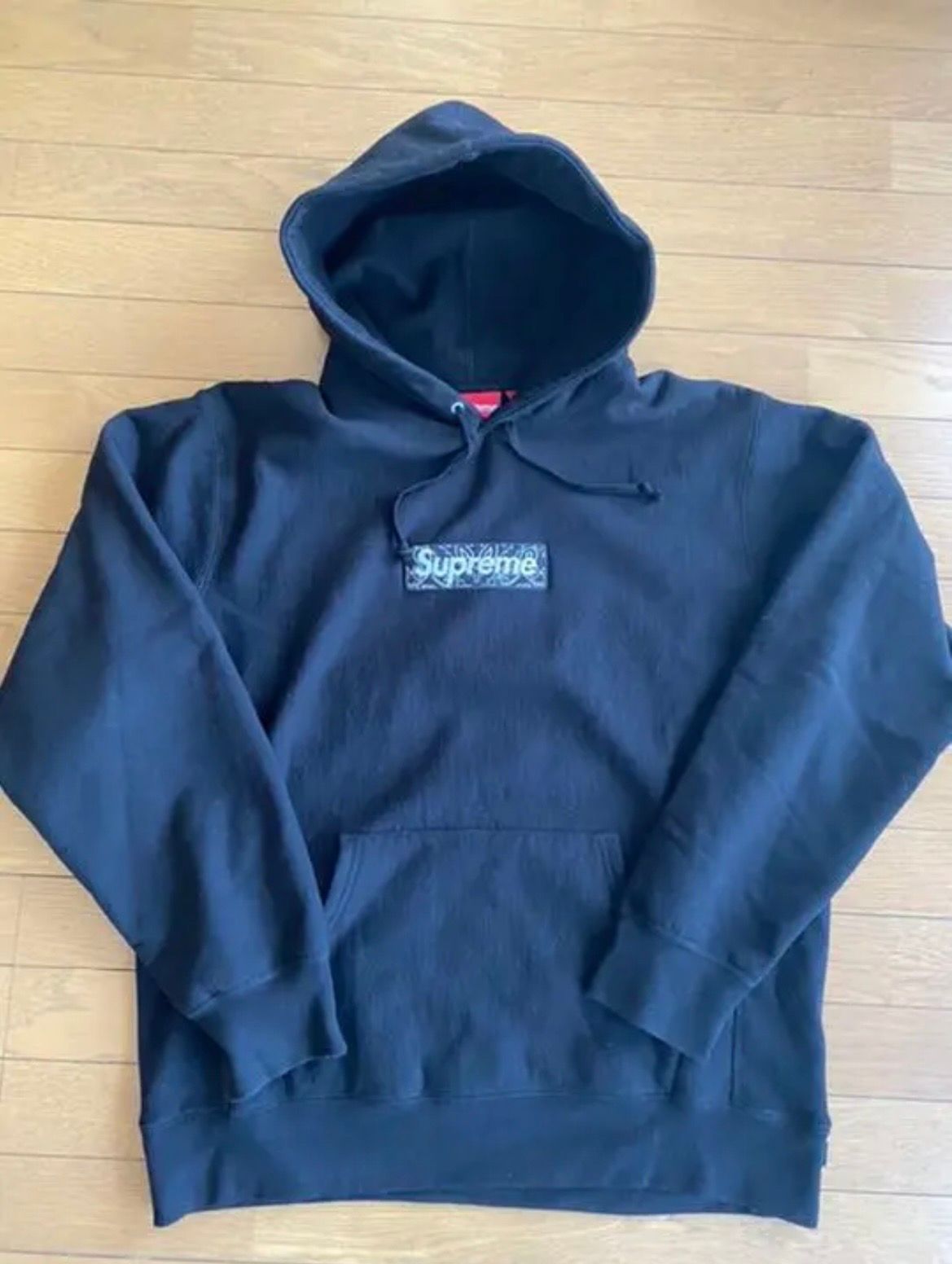 Supreme Bandana Box Logo Hooded Sweatshirt "Black"
