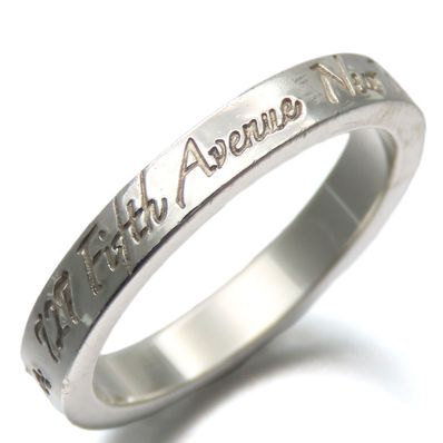 【中古】 ティファニー リング・指輪 ノーツナロー ニューヨーク シルバー925 約2.4g シルバー 約#7.5 アクセサリー 小物 レディース 女性 TIFFANY&Co.