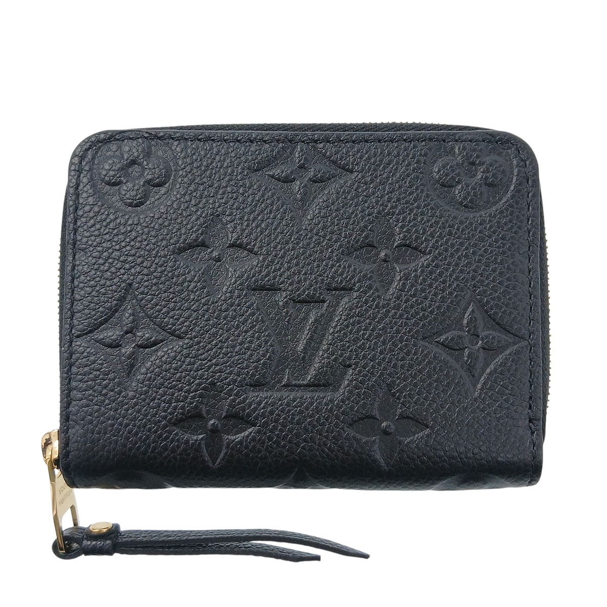 LOUIS VUITTON ルイ・ヴィトン ジッピー コインパース コインケース M60574 モノグラムアンプラント ブラック  レディース【中古】