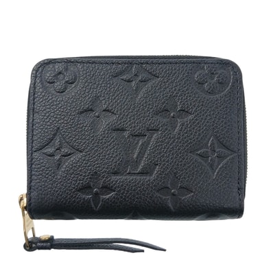 LOUIS VUITTON ルイ・ヴィトン ジッピー コインパース コインケース M60574 モノグラムアンプラント ブラック レディース【中古】