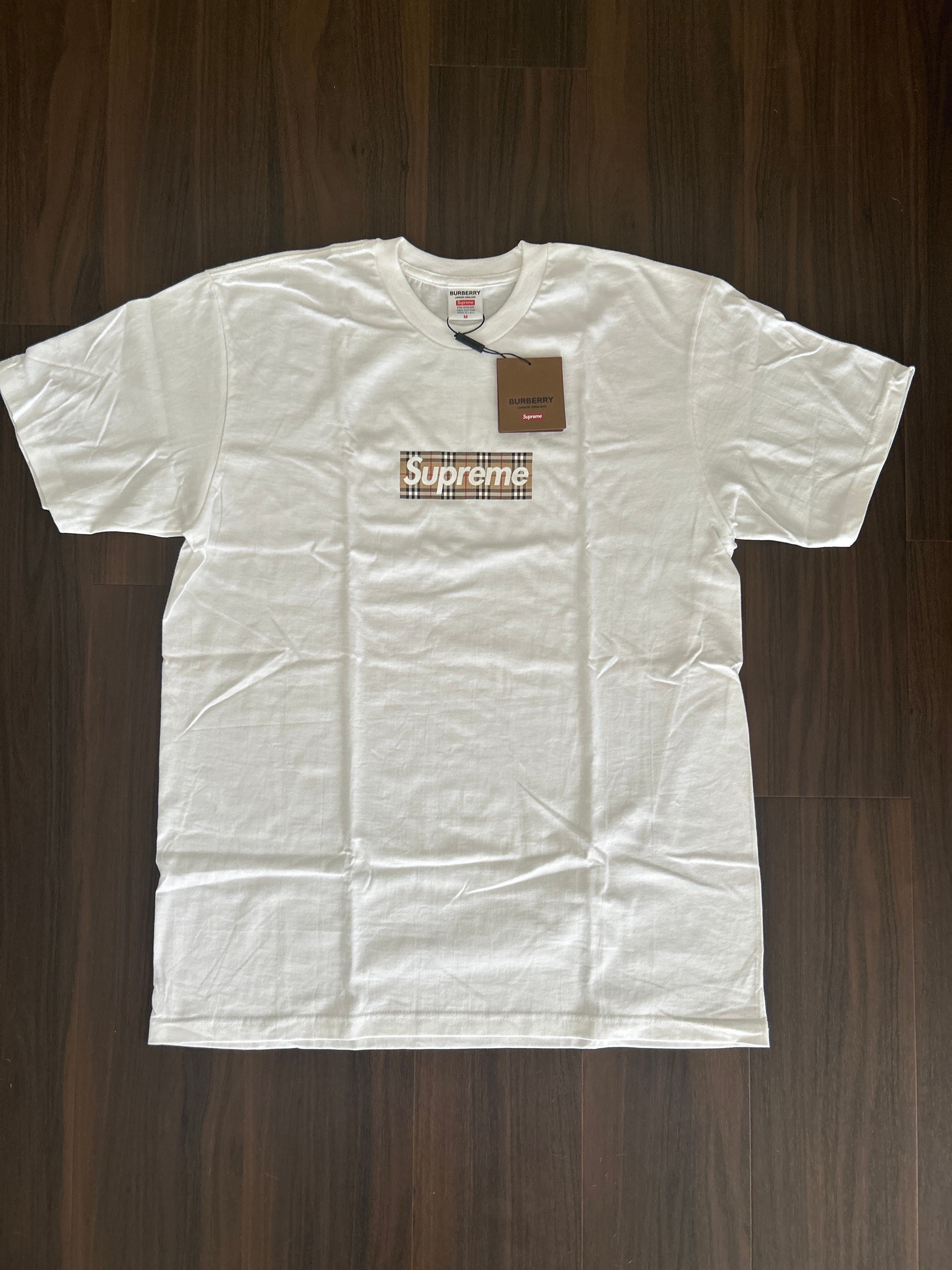 Supreme / Burberry Box Logo Tee "White"