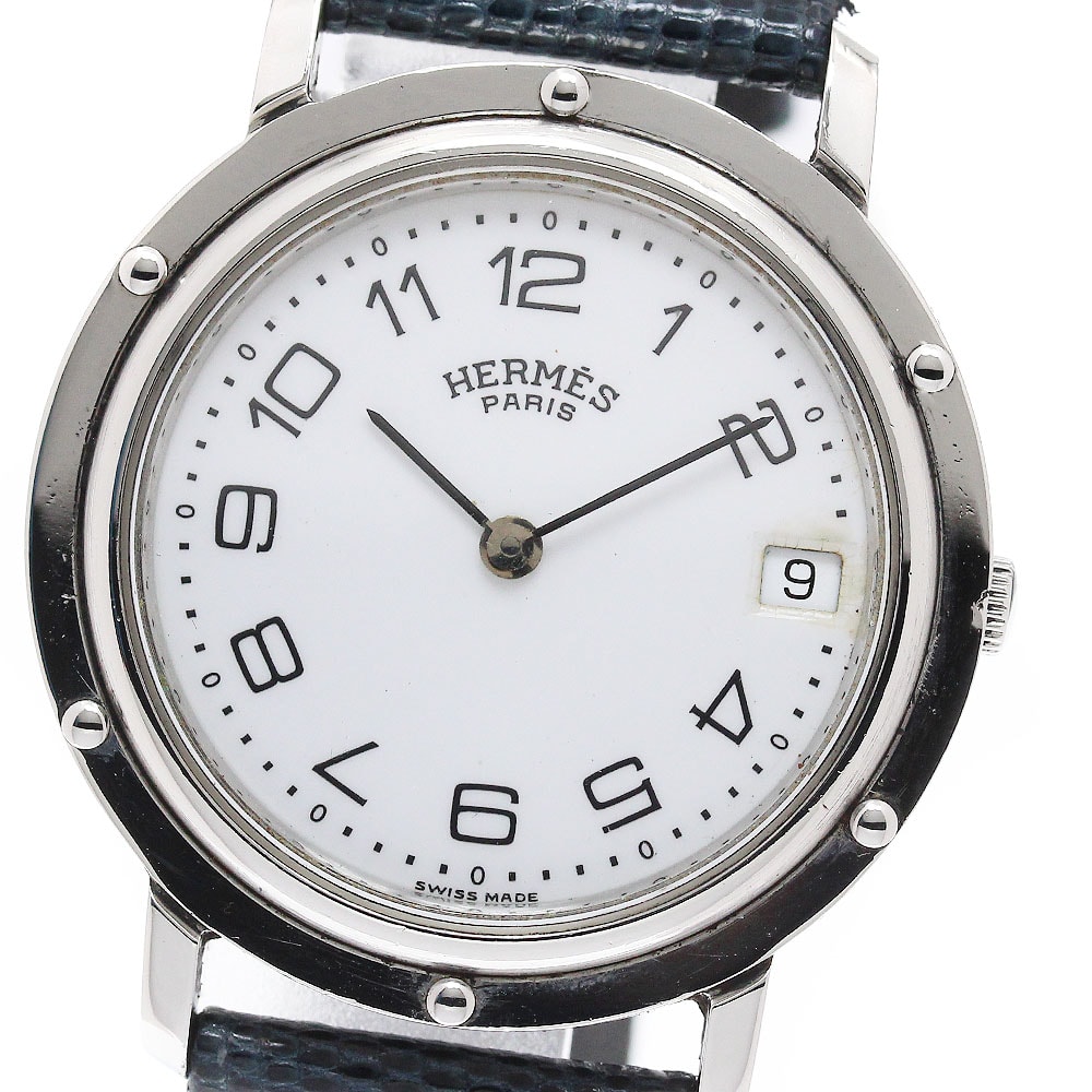 エルメス HERMES クリッパー デイト クォーツ メンズ _946902