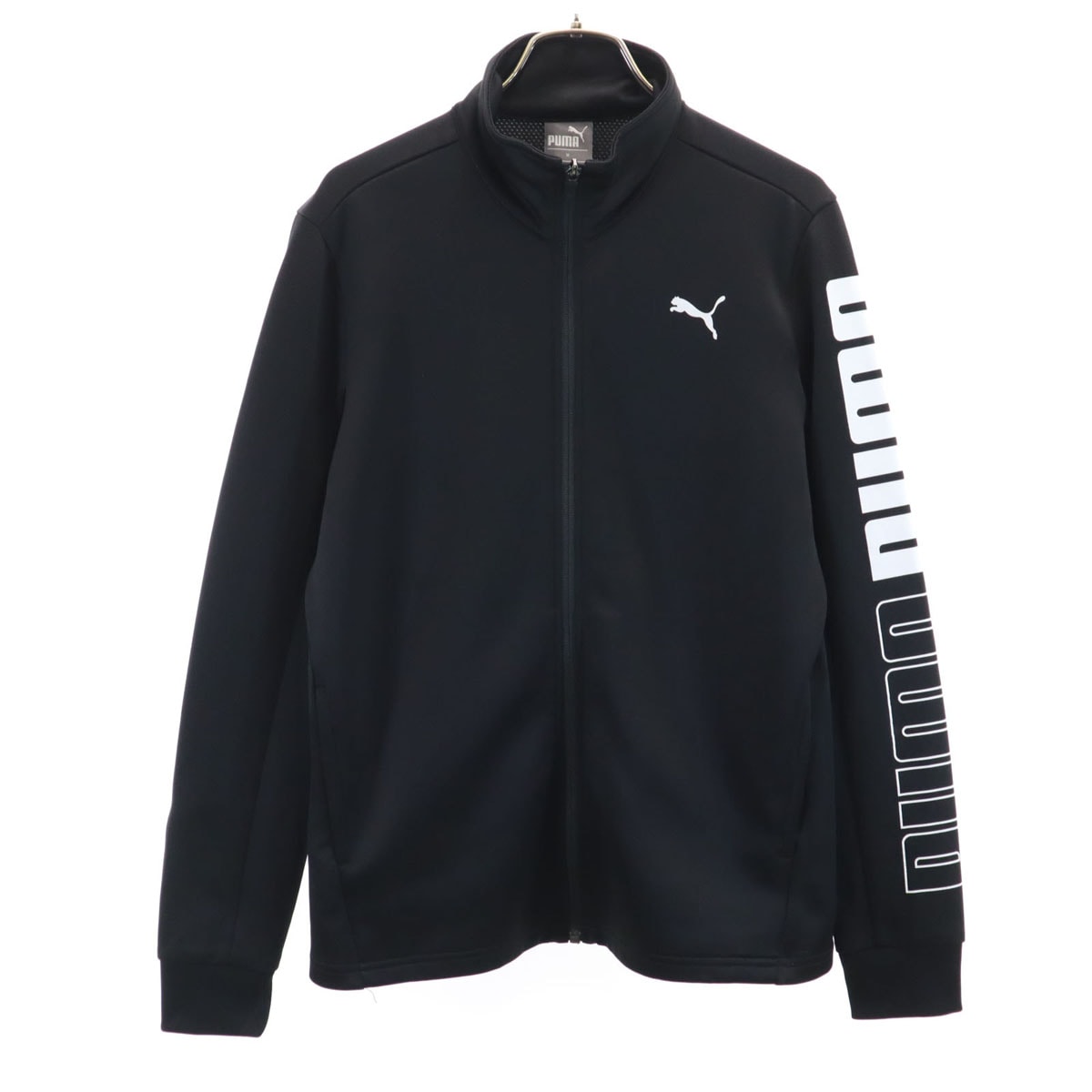 美品 PUMA プーマ トラックジャケット M ブラック ジャージ