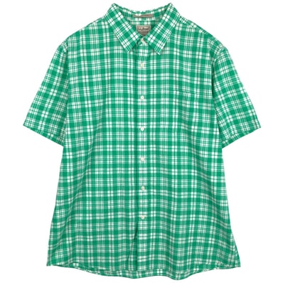 古着 90年代 エルエルビーン L.L.Bean SLIGHTLY FITTED 半袖 コットン チェックシャツ メンズXL相当 ヴィンテージ/eaa668778