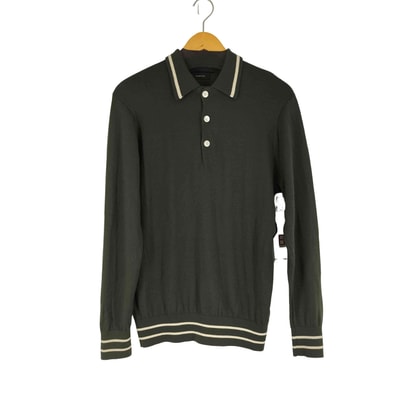 ラインデザイン L/S ウールポロシャツ【1142439438869】