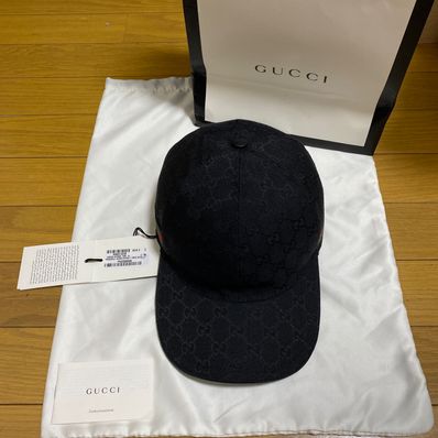 GUCCI Original GG Canvas Baseball Cap "Black"