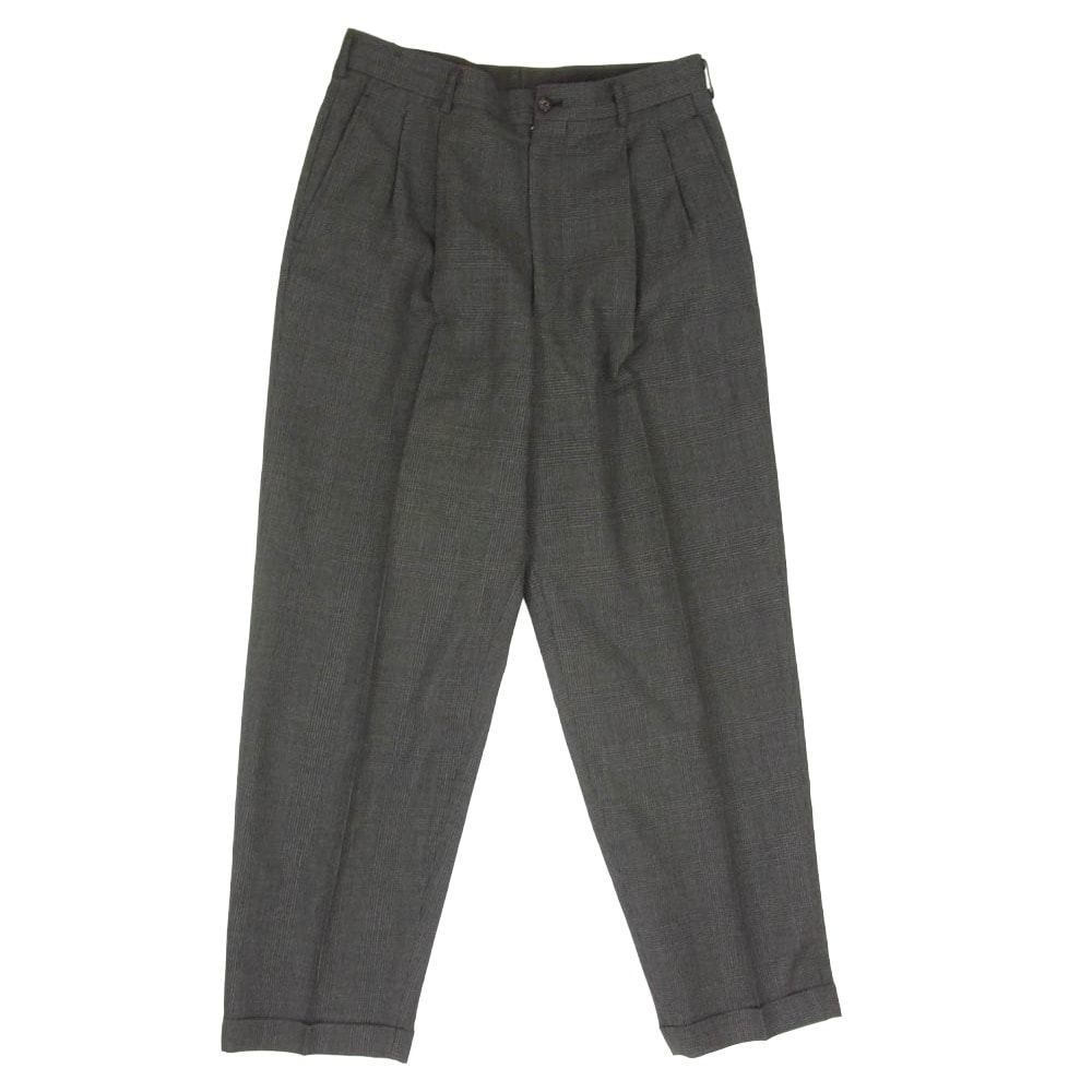 COMME des GARCONS HOMME コムデギャルソンオム HP-04037M Vintage ヴィンテージ 90s 田中オム 2タック 千鳥柄 チェック スラックス パンツ グレー系 M【中古】