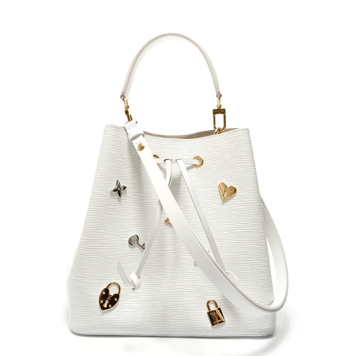 ヴィトン LV 2018年製 ネオノエ ラブロック エピ ブロン ショルダーバッグ【中古】