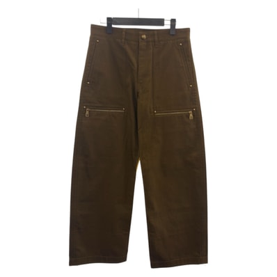 美品 LOUIS VUITTON ルイヴィトン サイズ46 ブラウン コットン パンツ チノパン ミリタリーパンツ カーゴパンツ 505005 【中古】
