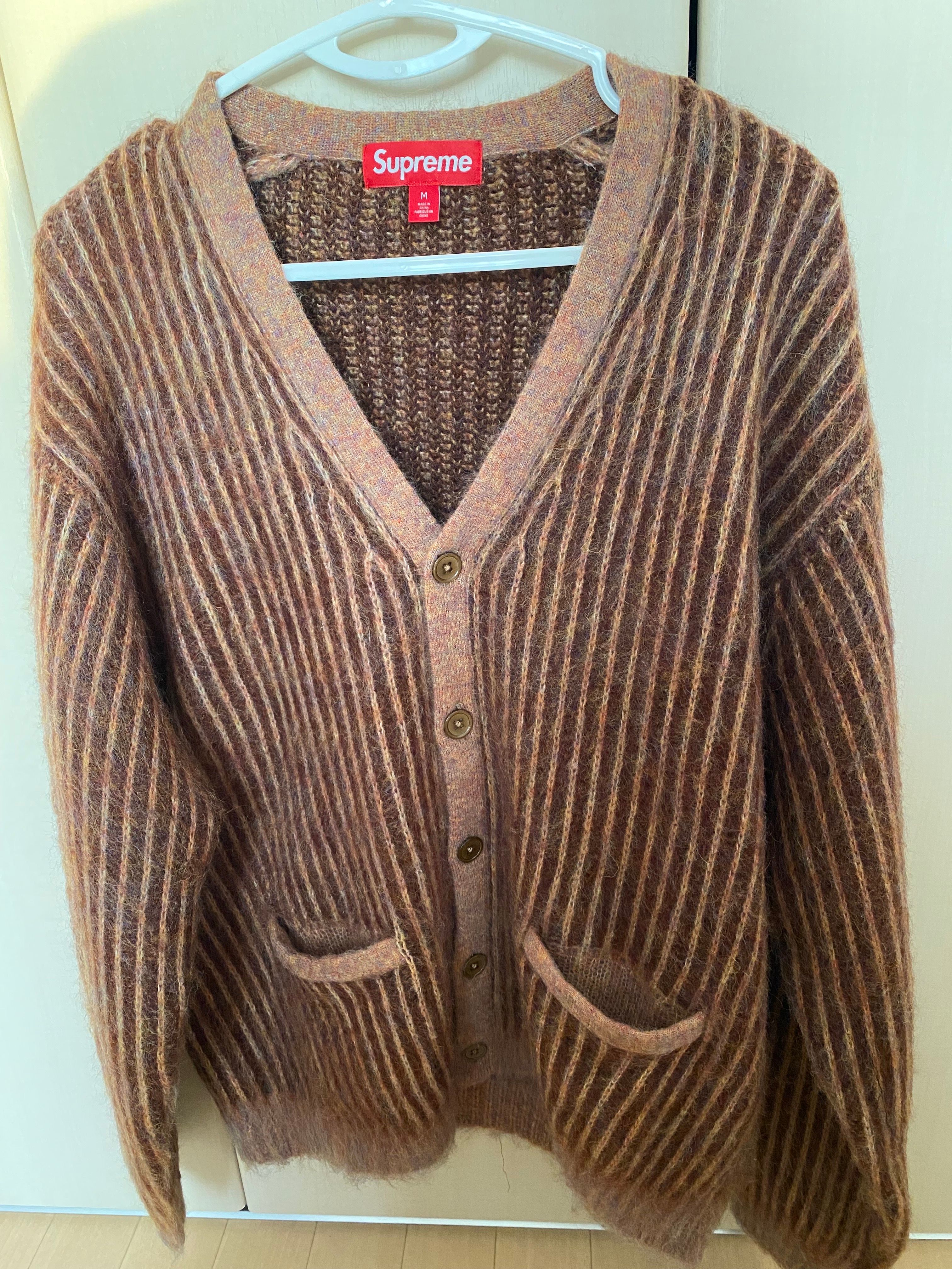 Supreme 2-Tone Mohair Cardigan 