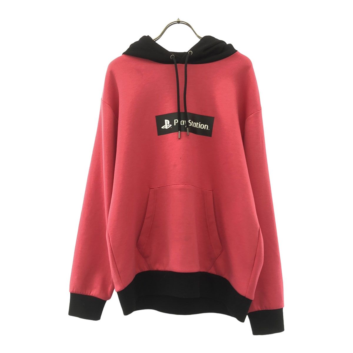 GU ジーユー for PlayStation ダブルフェイス パーカー S ピンク