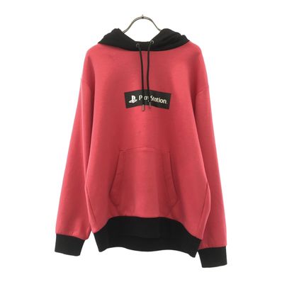 GU ジーユー for PlayStation ダブルフェイス パーカー S ピンク